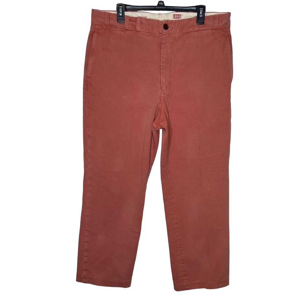 Levi's Tab Twills Men's Sanforized Sail Cloth Straight Leg Hi-Rise Brown‎ 36X28